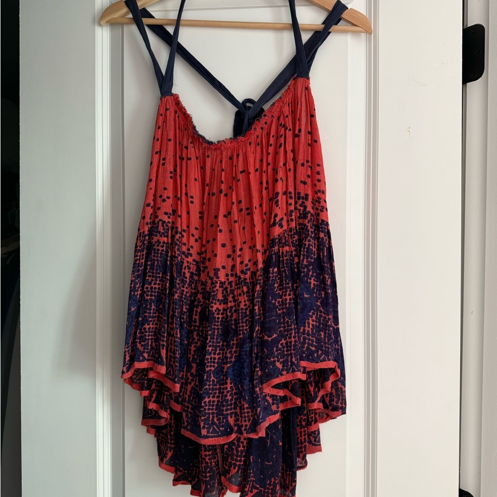 Free People One handmade in India strappy top size xs